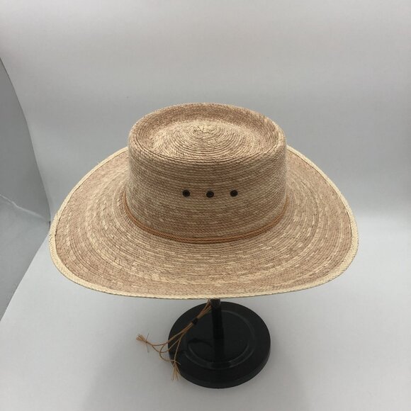 La Providencia Straw Ranch Hat 56 | Natural Wide Brim Western Heritage | Unisex main image 5